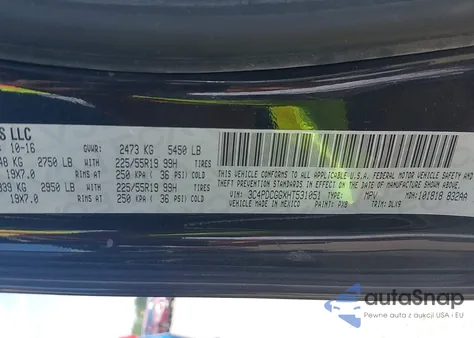 2017 Dodge Journey Crossroad Plus from USA, damaged, VIN 3C4PDCGGXHT531051